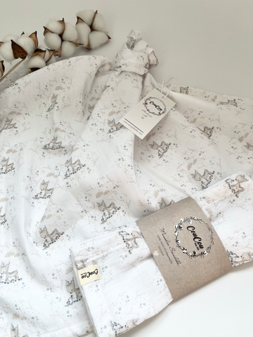 Organic muslin cloth Emilia's Forest Friends for children & babies